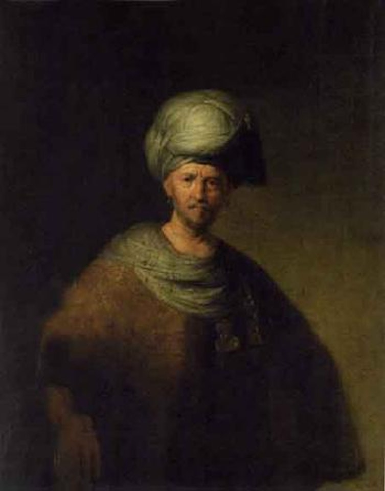 Man in Oriental costume, the noble Slav by Attributed to Rembrandt Harmensz van Rijn