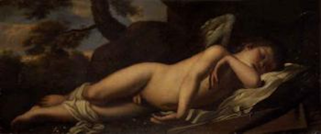 Cupid sleeping by Caravaggio
