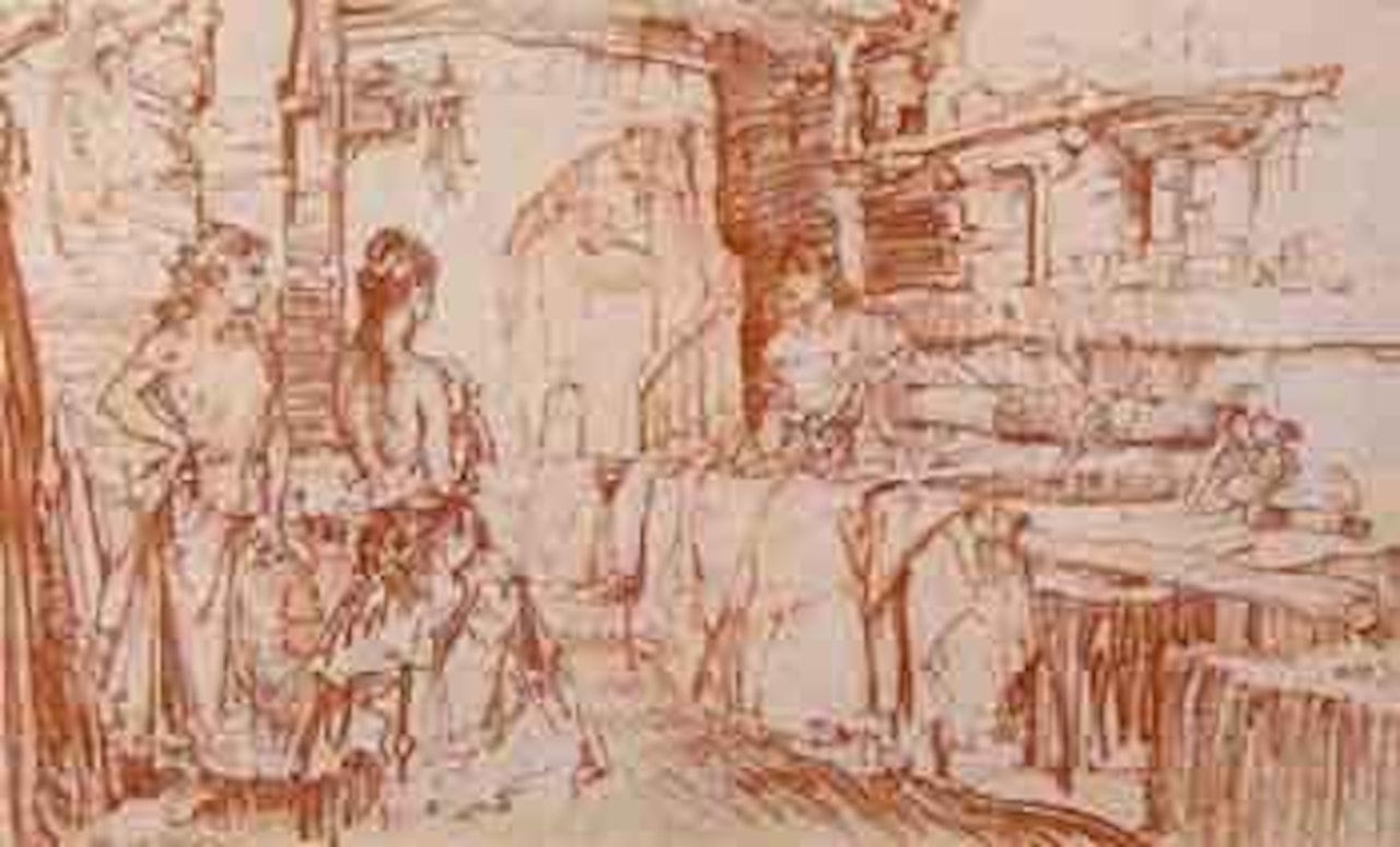 Girls in an interior by William Russell Flint