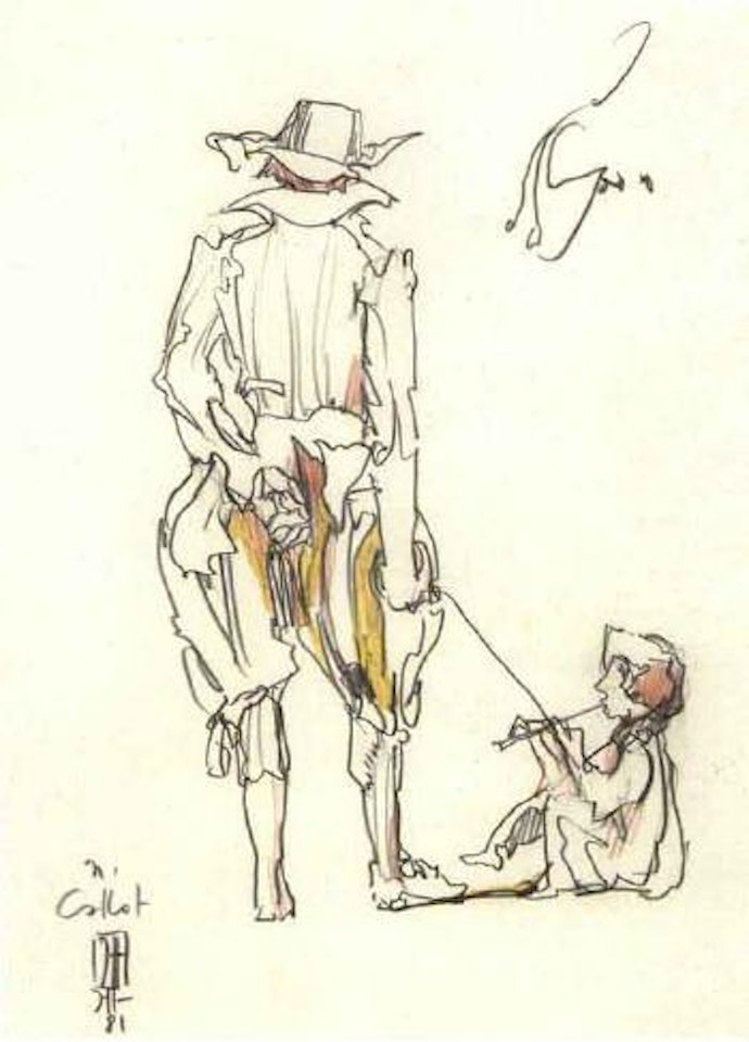 After Callot by Horst Janssen