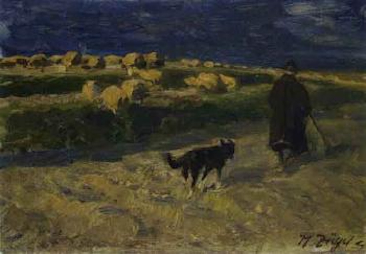 Evening by Heinrich von Zugel