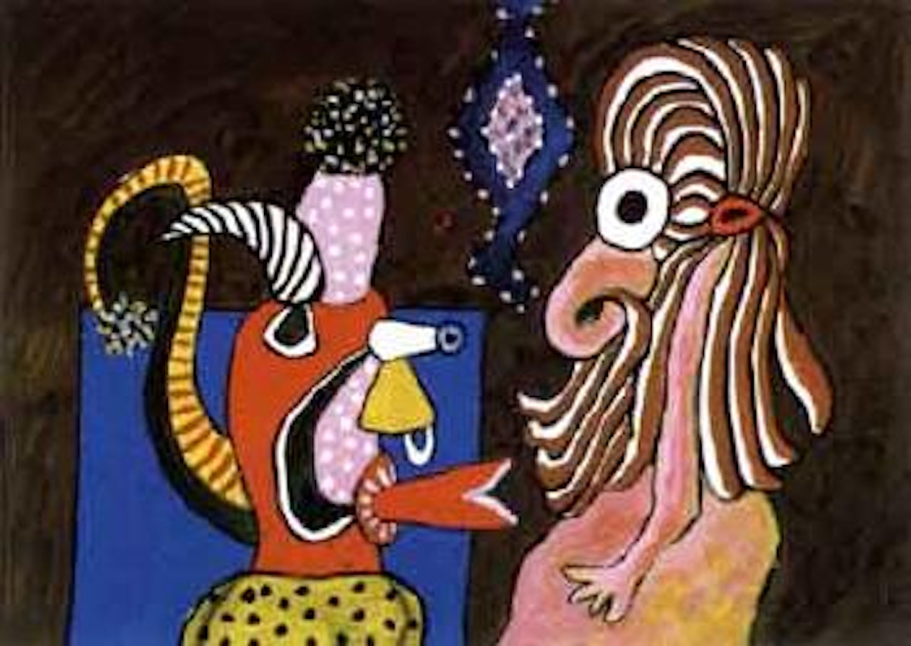 Studies for a figure-mask number 1 by Alan Davie