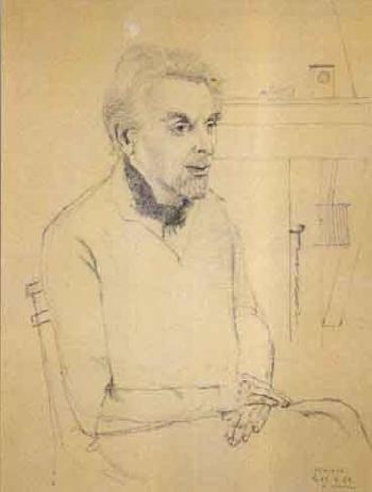 Portrait of Luc Haesaerts by Paul Delvaux