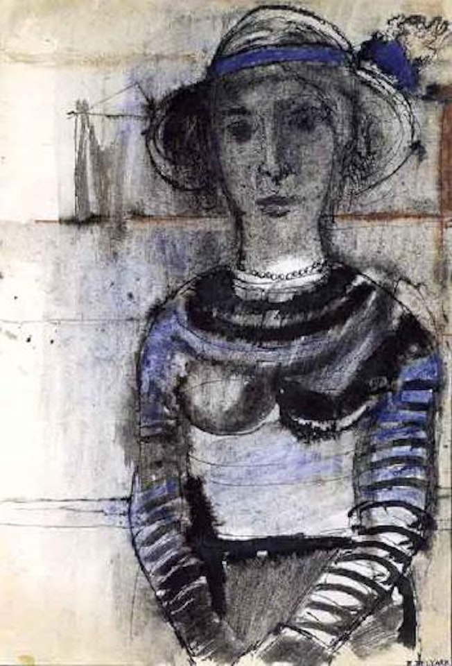 Femme au chapeau by Paul Delvaux