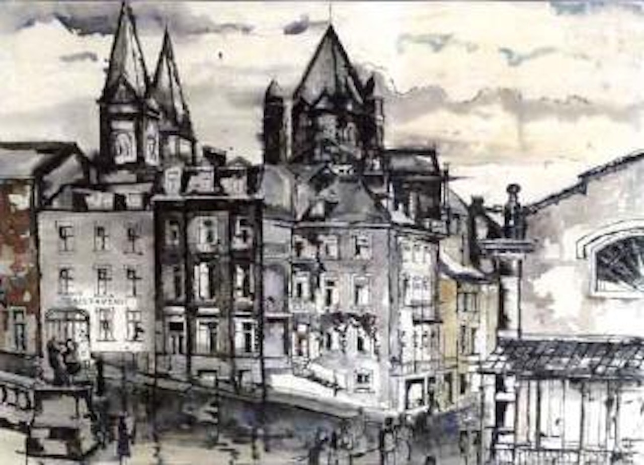 Vue a spa by Paul Delvaux