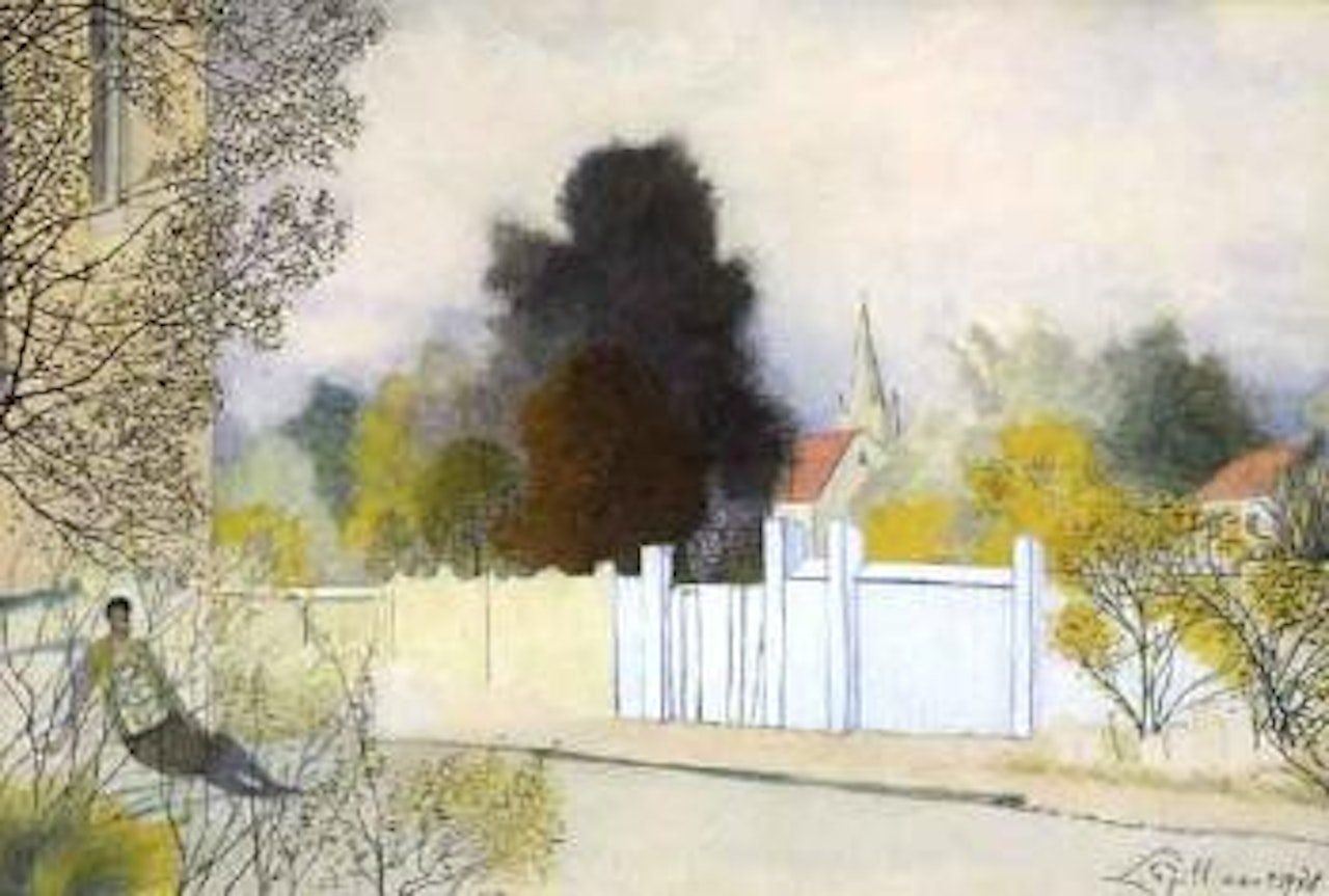 Village scene by Léon Spilliaert