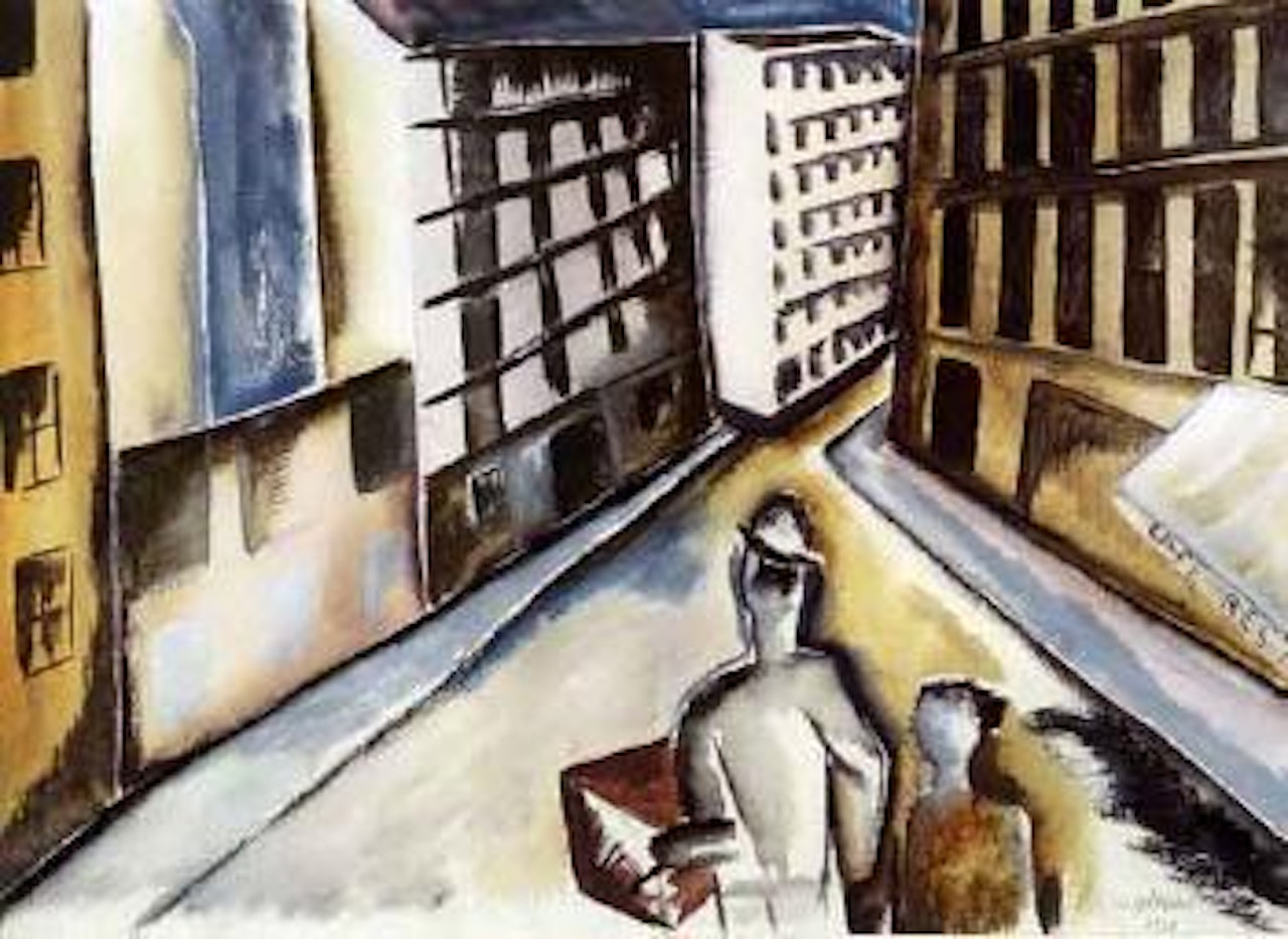 L'Orgue de Barbarie a Paris by Ossip Zadkine