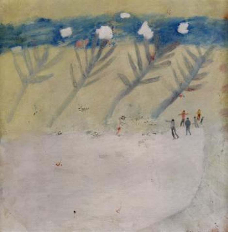 Skaters on Spoon Lake by Mary Newcomb