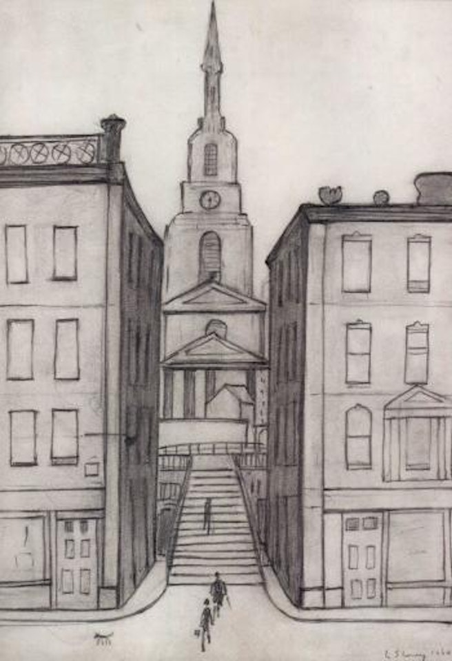 All Saints, Newcastle by Laurence Stephen Lowry