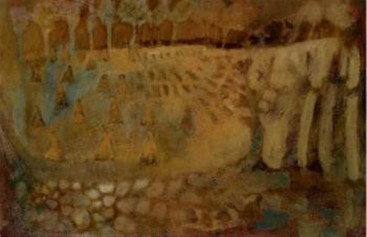 Harvest field by Mary Newcomb