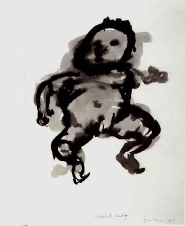 Escaped baby by Marlene Dumas