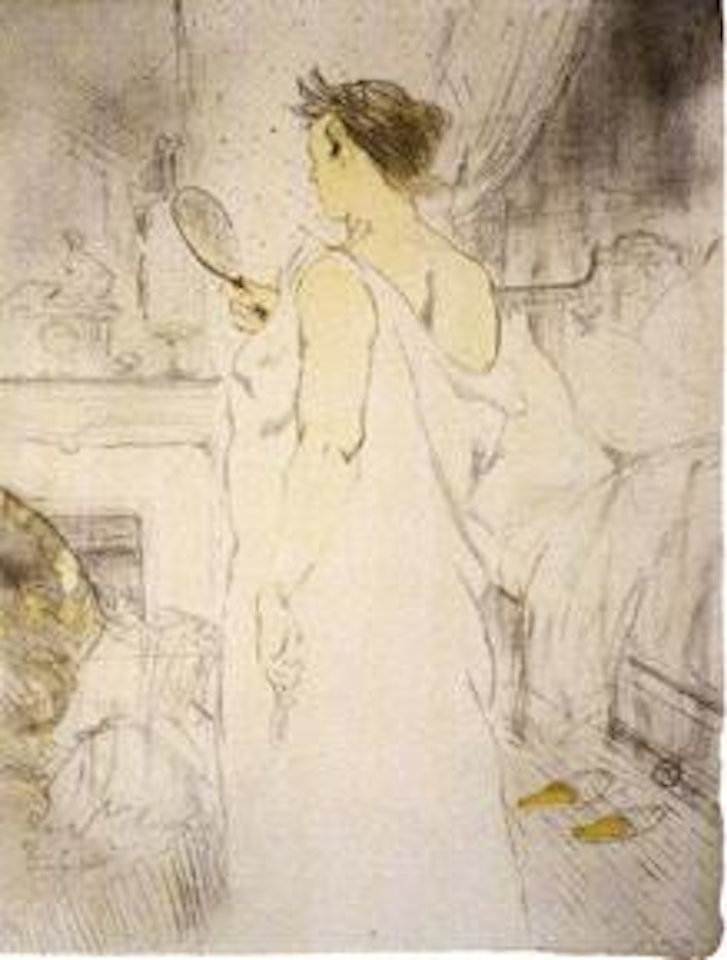 Femme a glace, la glace a main by Henri de Toulouse-Lautrec