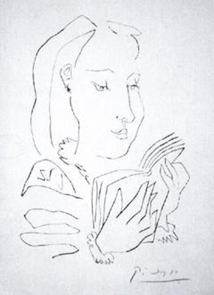 Femme lisant by Pablo Picasso