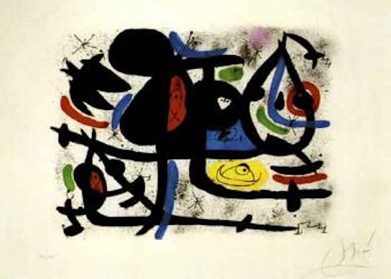 La luge des amants II by Joan Miró