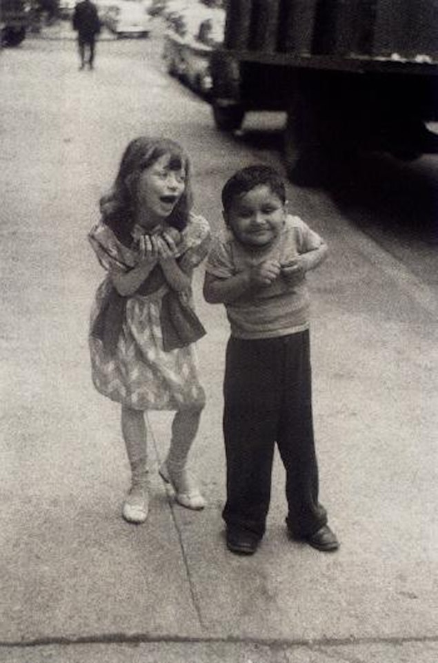Child teasing another, New York City by Diane Arbus by Neil Selkirk