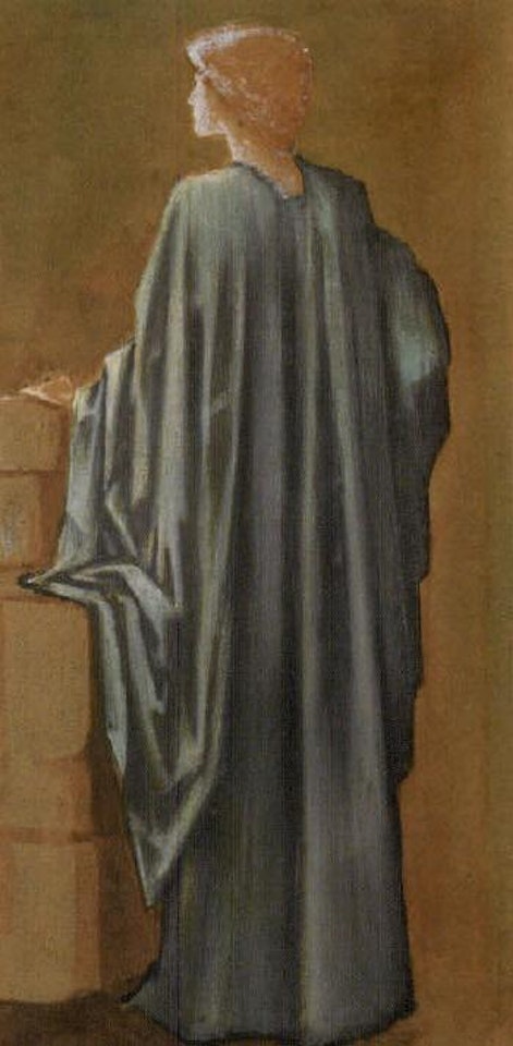 Study for a watcher on the extreme left by Edward Coley Burne-Jones