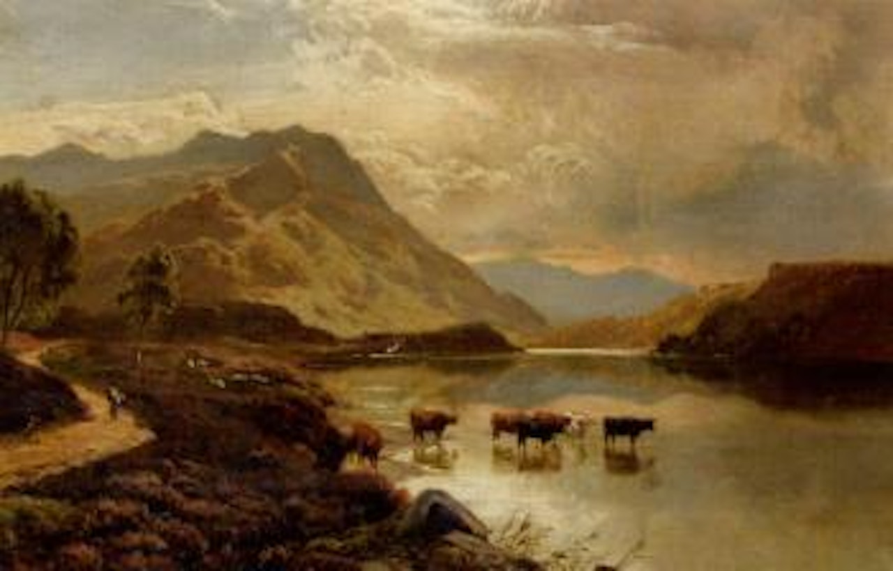 Loch Inchair, Perthshire. Glen Rosie, Isle of Arran by Sidney Richard Percy