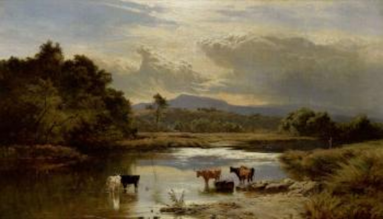 On the Brathay, Ambleside Westmorland by Sidney Richard Percy