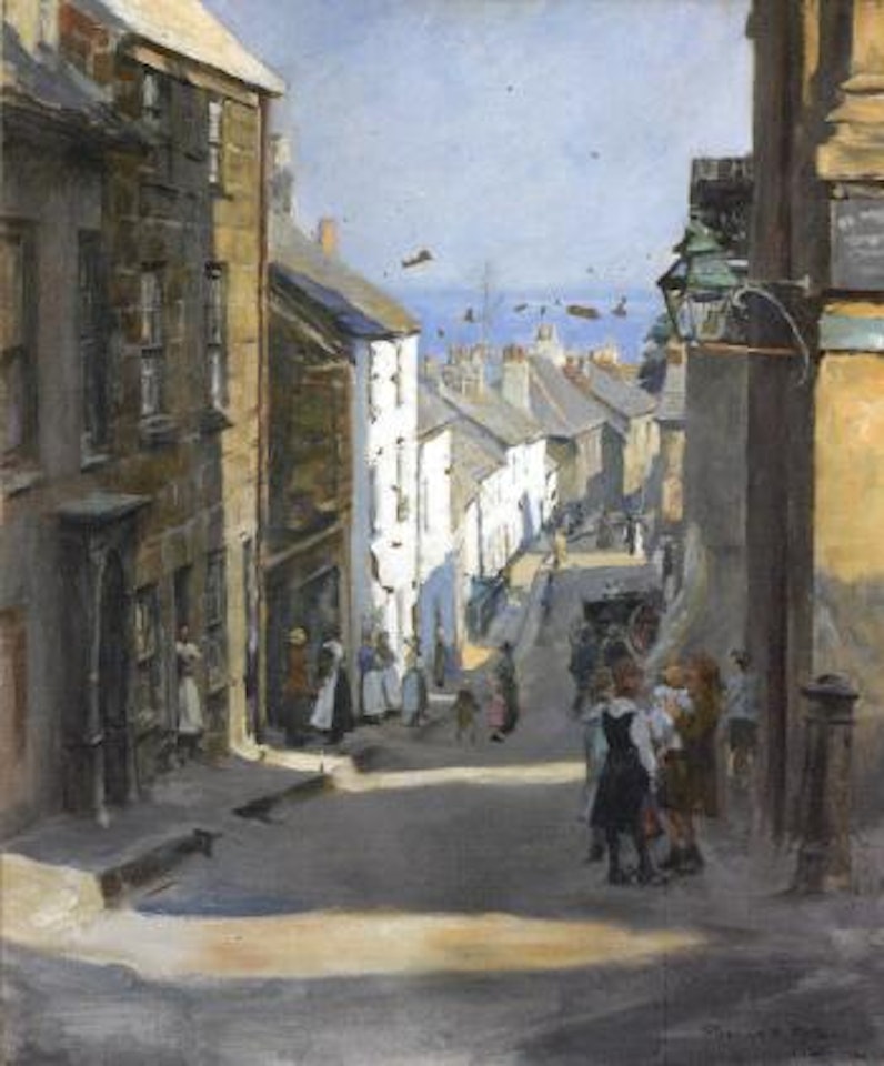 Old quarter of Penzance by Stanhope Alexander Forbes