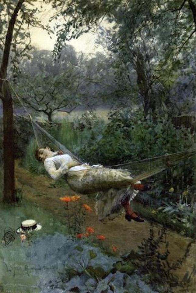 In the hammock by Anders Zorn