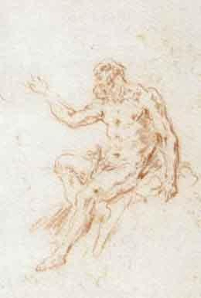 Un homme nu assis. L'Assomption de la Vierge by Gaspare Diziani