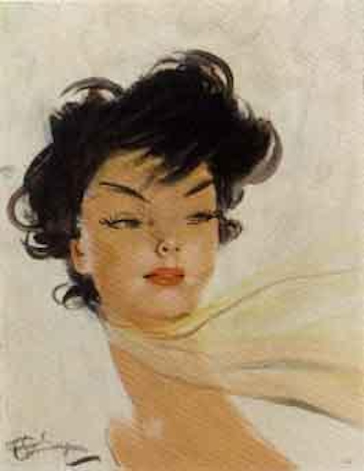 Portrait de Noti. Portrait de Myzra by Jean Gabriel Domergue
