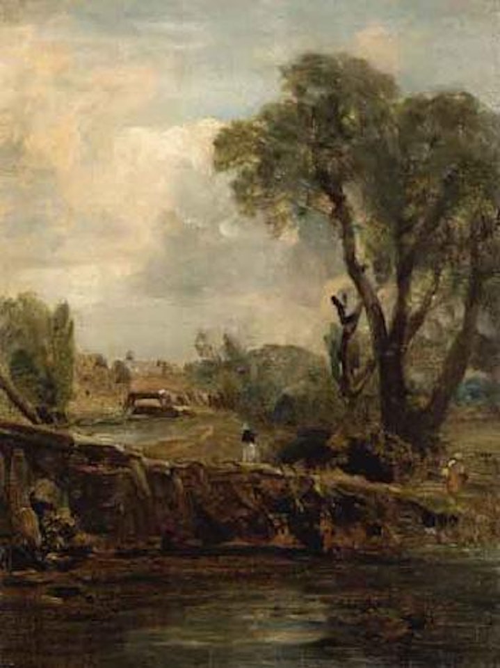 Flatford Mill from the tow path by John Constable