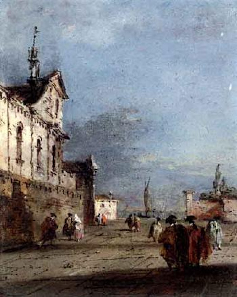 Capricci of churches by Francesco Guardi