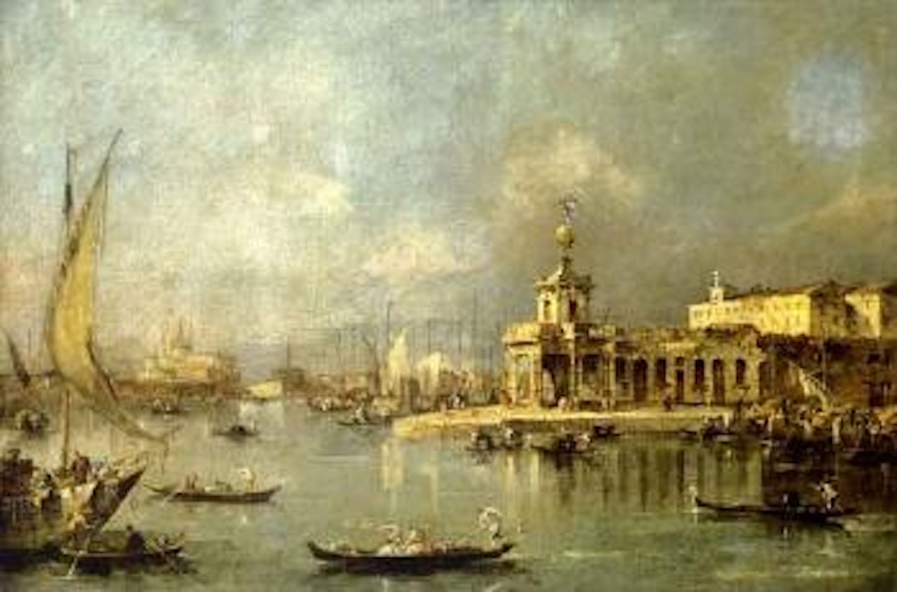 Punta della Dogana, Venice by Francesco Guardi