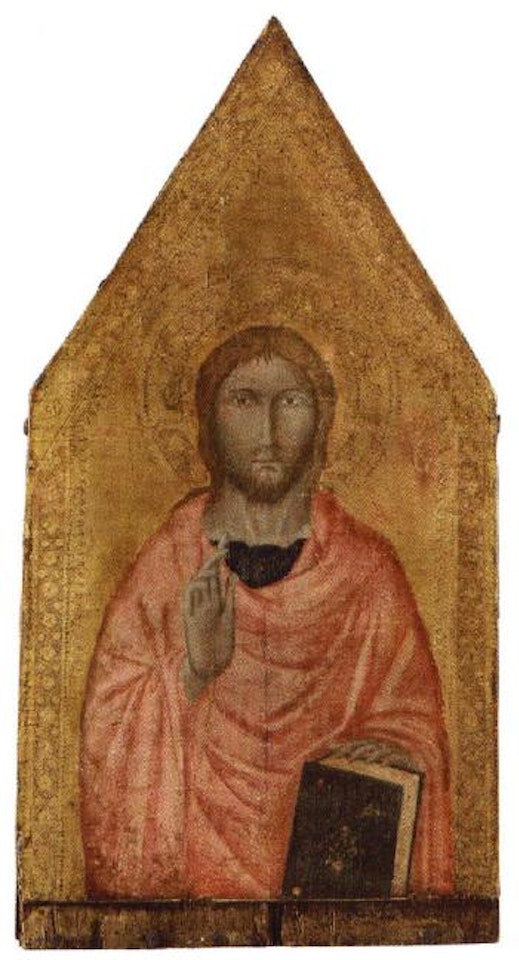 Christ blessing by Sienese School