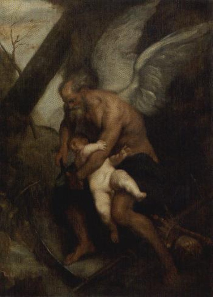 Time damaging Love's wings by Anthony van Dyck