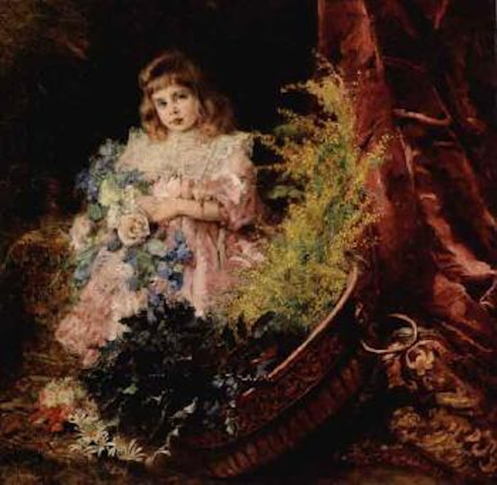 Portrait of the artist's daughter Marina by Konstantin Makovsky