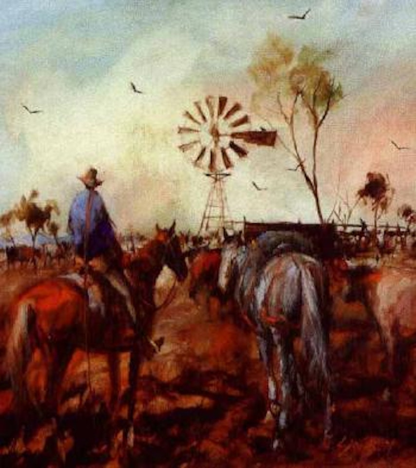 Bringing the mob into water by Hugh Sawrey