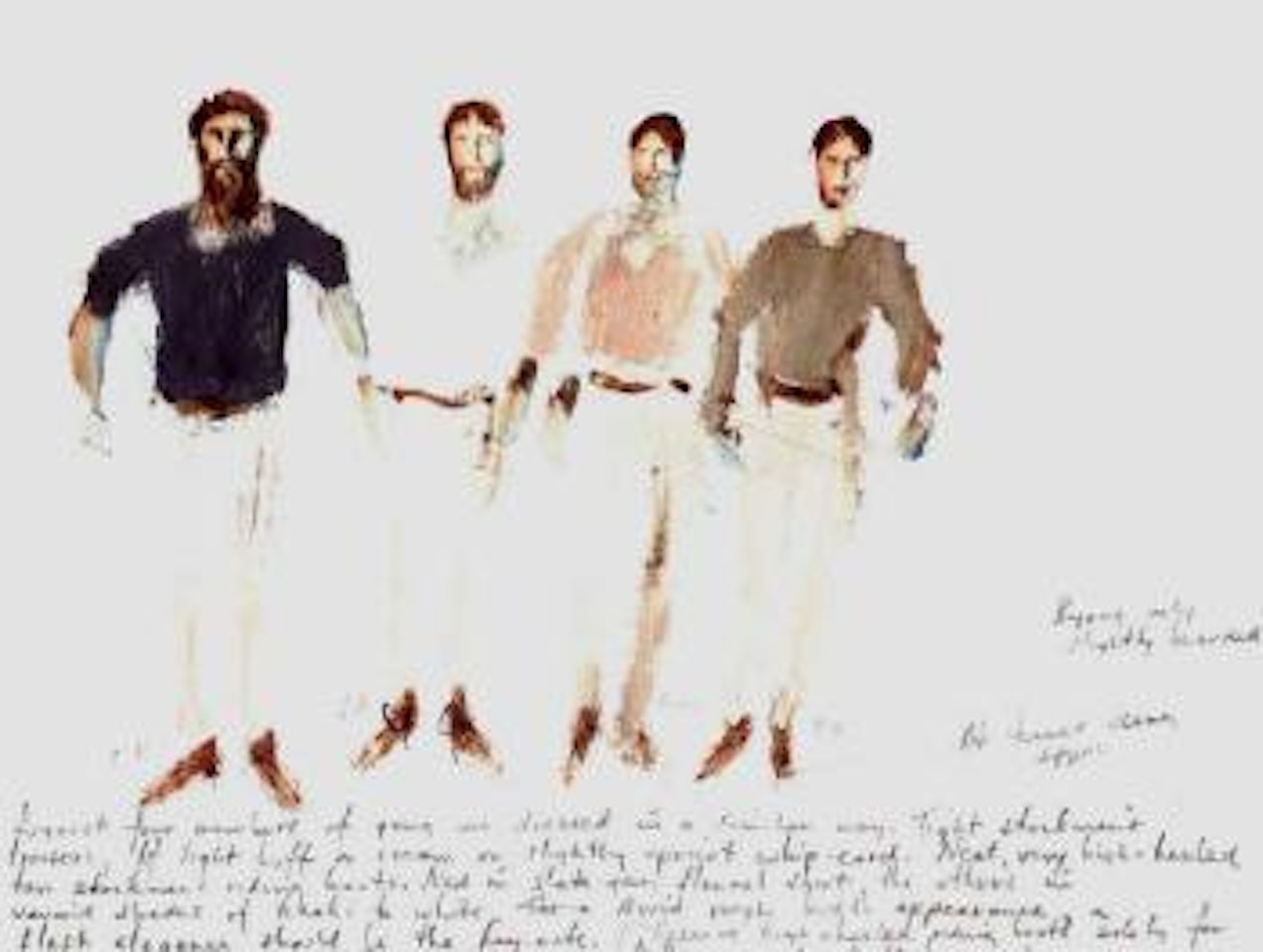 Kelly and gang by Sidney Nolan