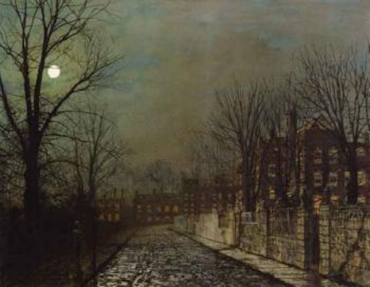 Trysting tree by John Atkinson Grimshaw