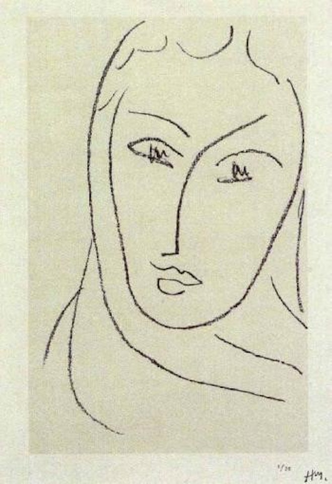 Jeune femme au foulard by Henri Matisse
