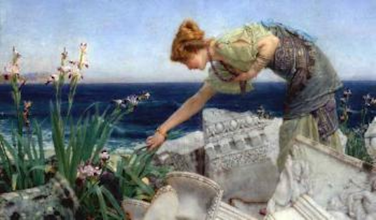 Among the ruins by Lawrence Alma-Tadema