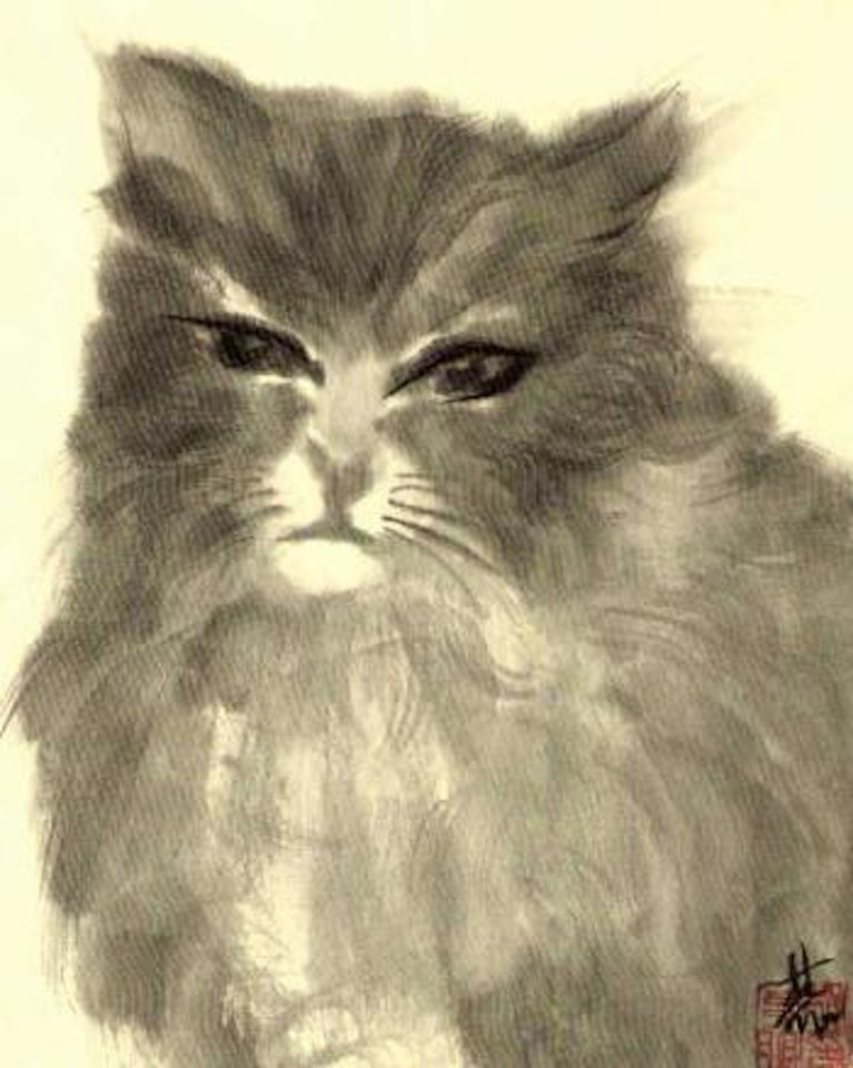 Cats by Lin Fengmian