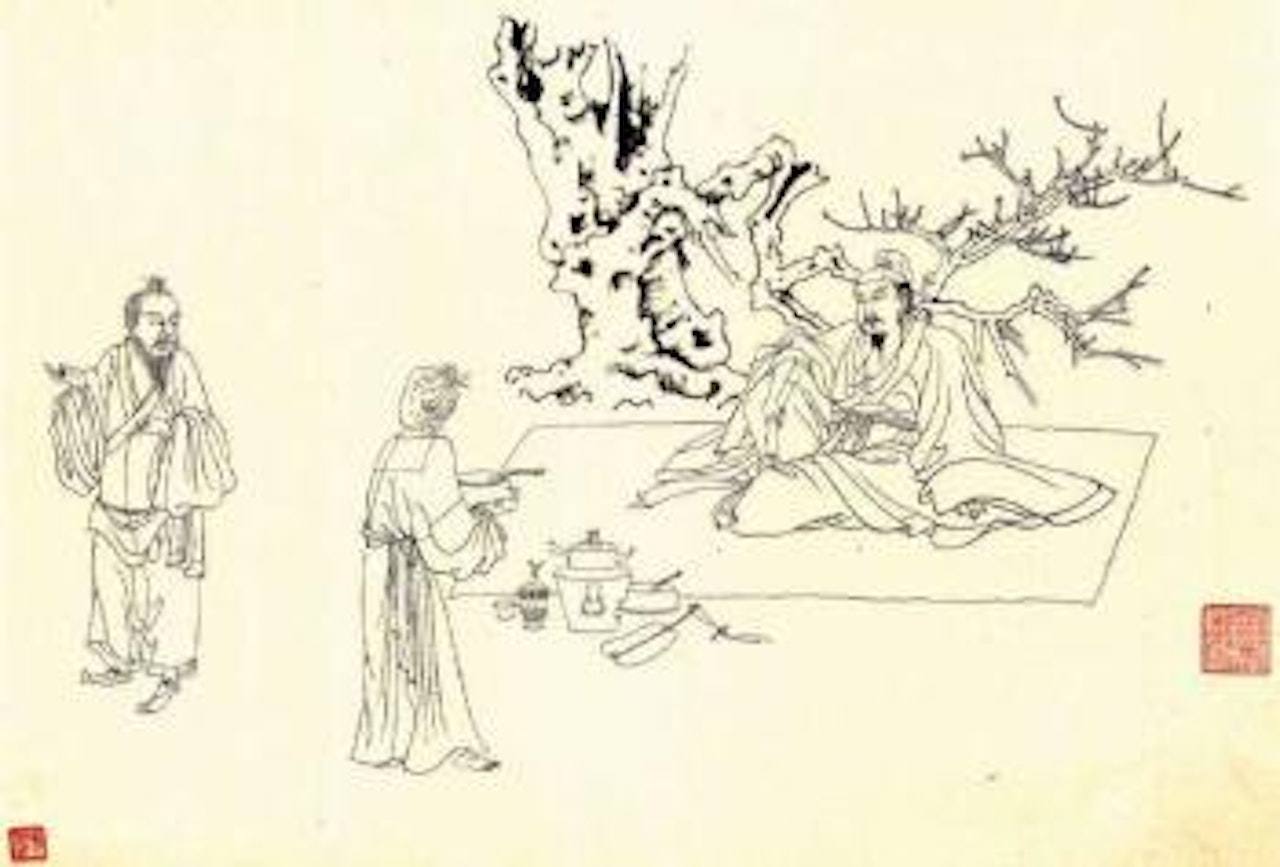 Figures by Zhang Daqian