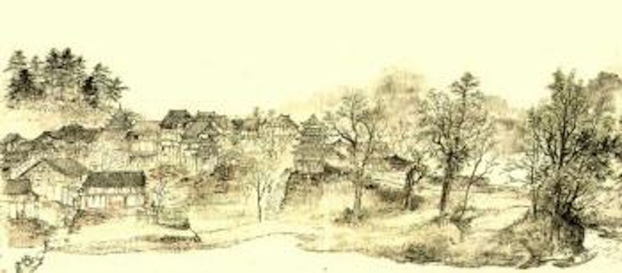 Landscape by Li Xiongcai