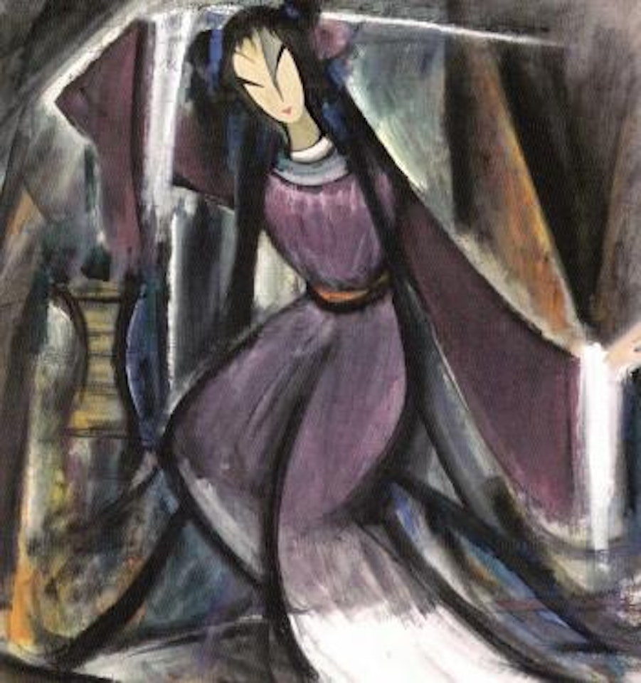 Opera figure by Lin Fengmian