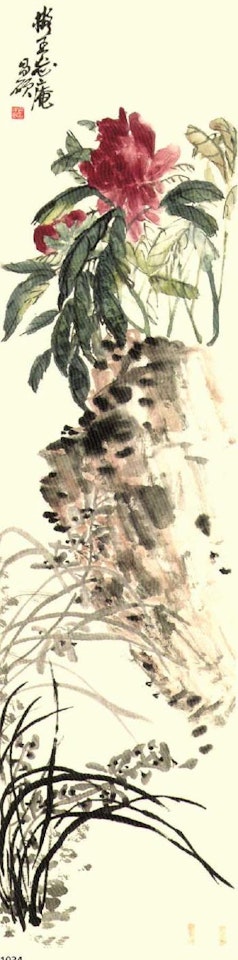 Peonies and orchids by Wu Changshuo