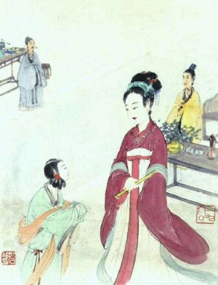 The Empress Wu Zetian by Fu Baoshi