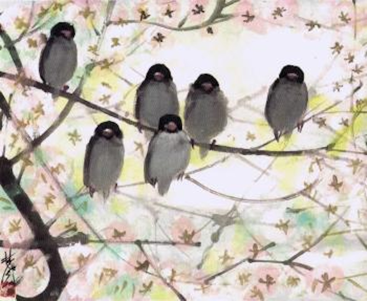 Birds by Lin Fengmian