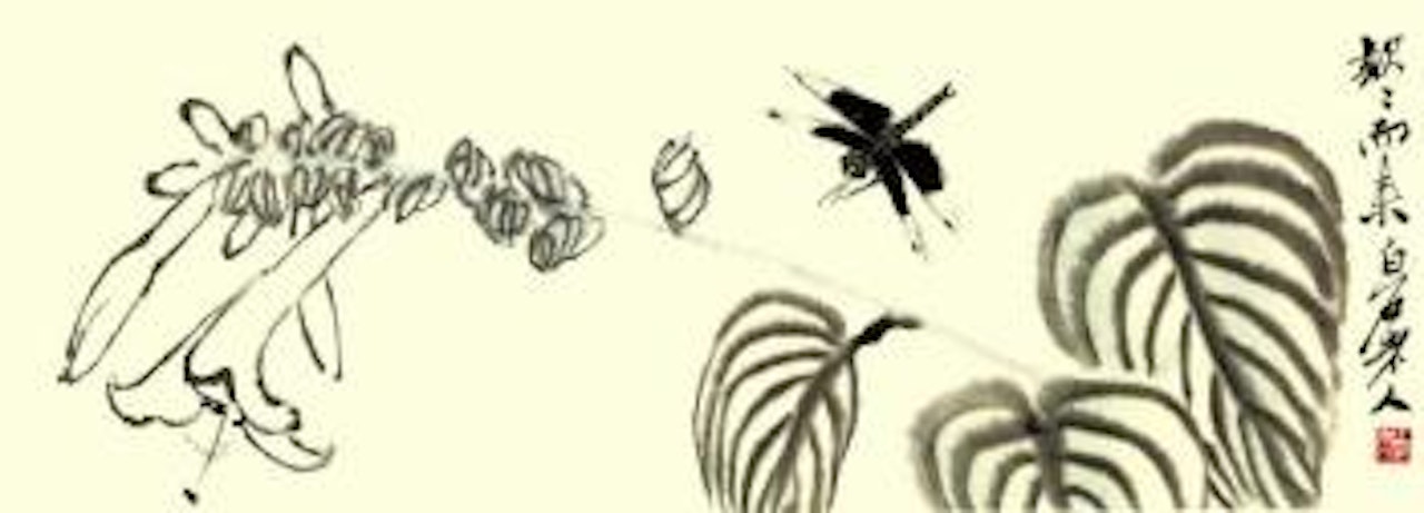 Insect. Flowers by Qi Baishi