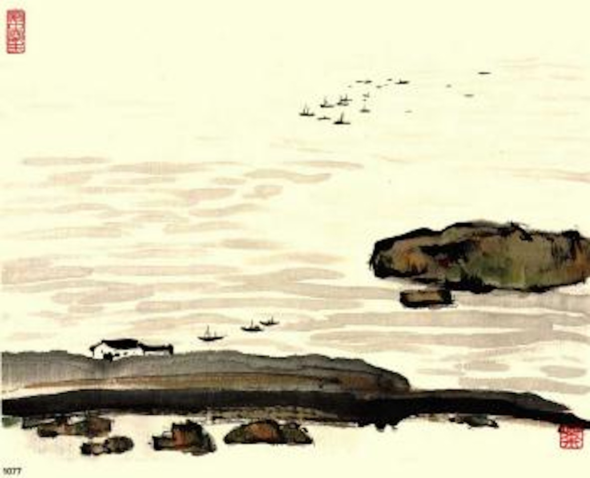 Sailing boats by Wu Guanzhong