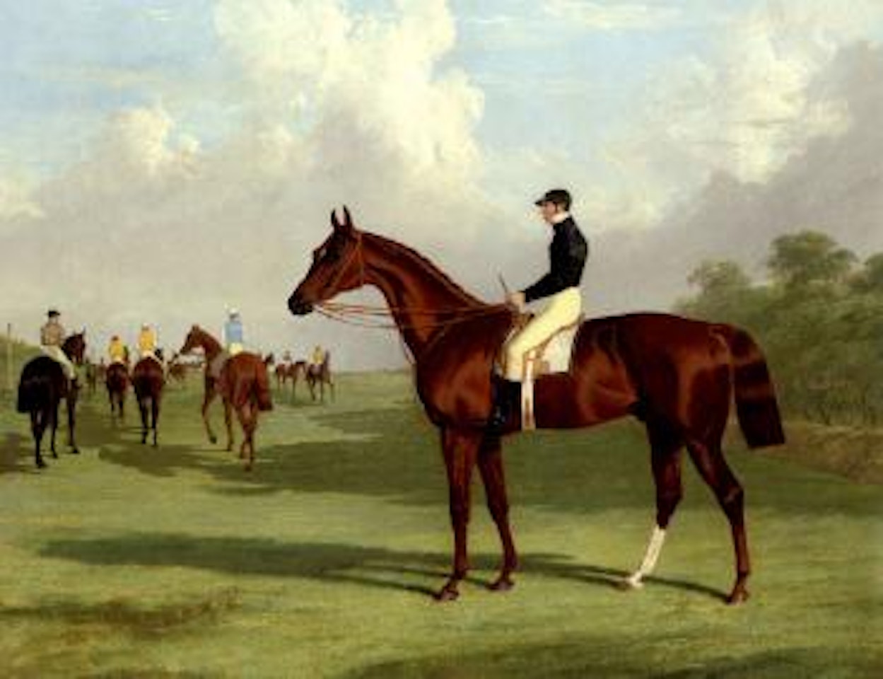 Mundig with William Scott up at the start for the 1835 Derby by John Frederick Herring