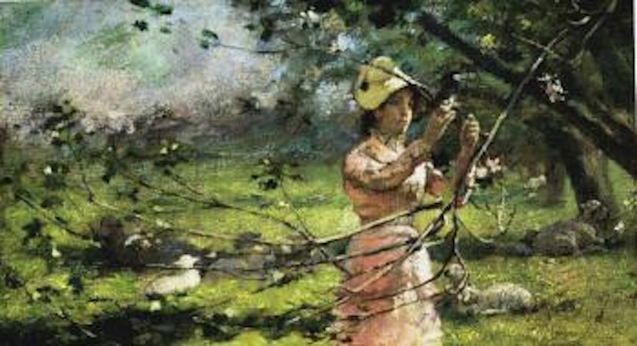 Apple blossoms by Theodore Robinson