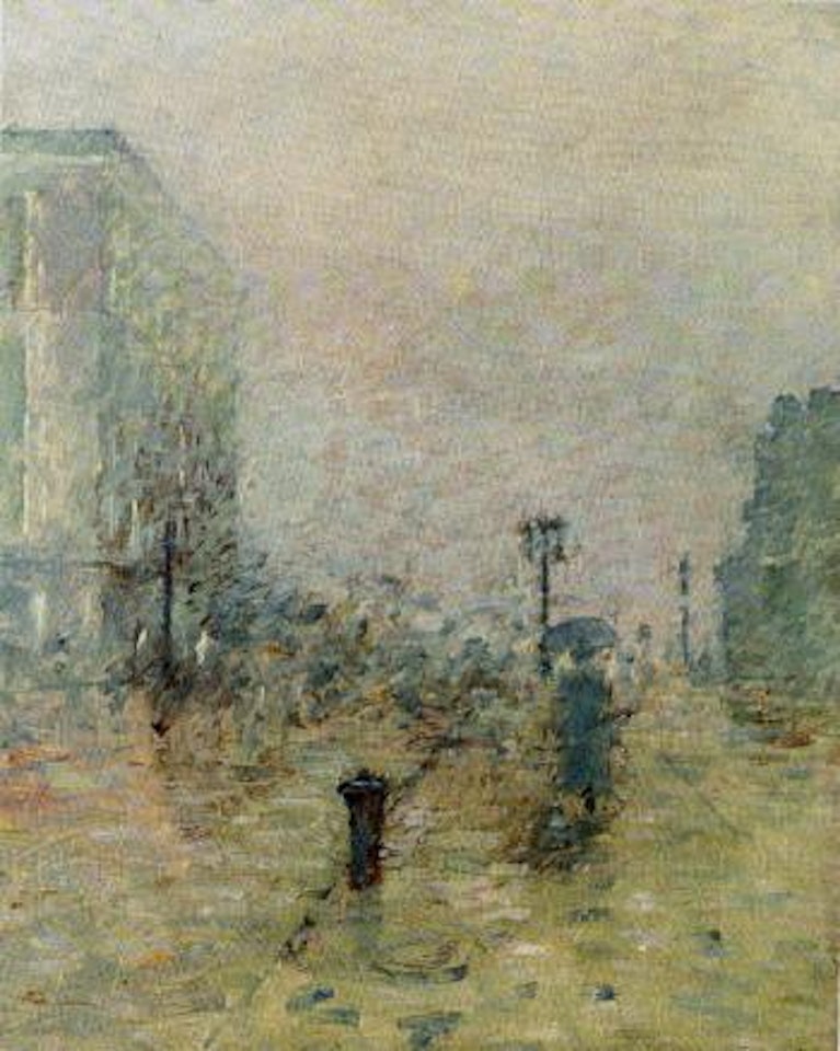 A rainy day, New York by Theodore Robinson