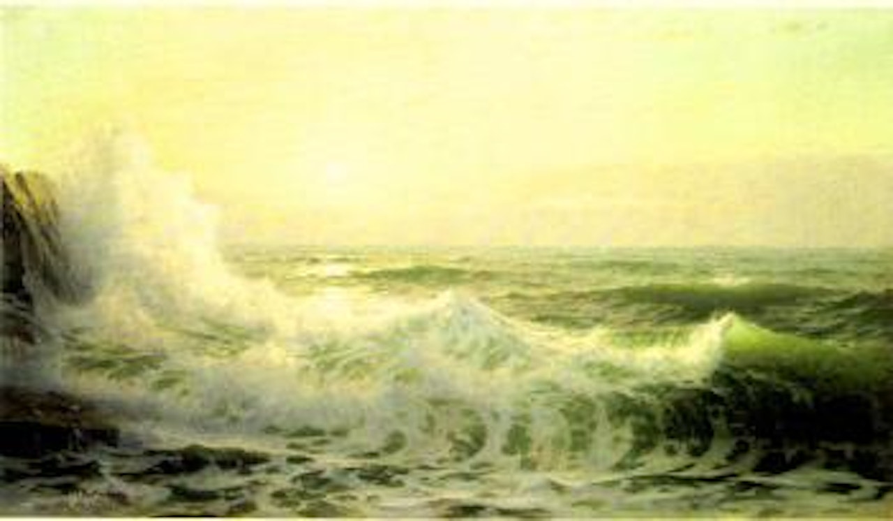 Sunlit waves by William Trost Richards